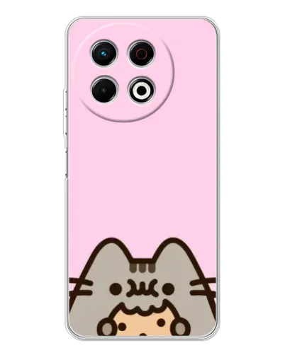 Чехол для TECNO Spark 30 Pro с картинкой «Pusheen и печенье» Чехол для TECNO Spark 30 Pro с картинкой «Pusheen и печенье»