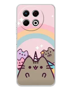 Чехол для TECNO Spark 30 Pro с картинкой «Единорог Pusheen»