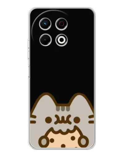 Чехол для TECNO Spark 30 Pro с картинкой «Пушин на черном» Чехол для TECNO Spark 30 Pro с картинкой «Пушин на черном»