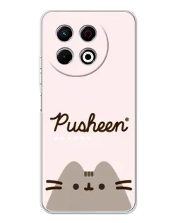 Чехол для TECNO Spark 30 Pro с картинкой «Pusheen логотип»