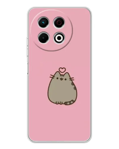 Чехол для TECNO Spark 30 Pro с картинкой «Pusheen сердце» Чехол для TECNO Spark 30 Pro с картинкой «Pusheen сердце»