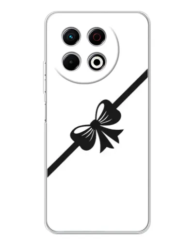 Чехол для TECNO Spark 30 Pro с картинкой «Диагональный бант»