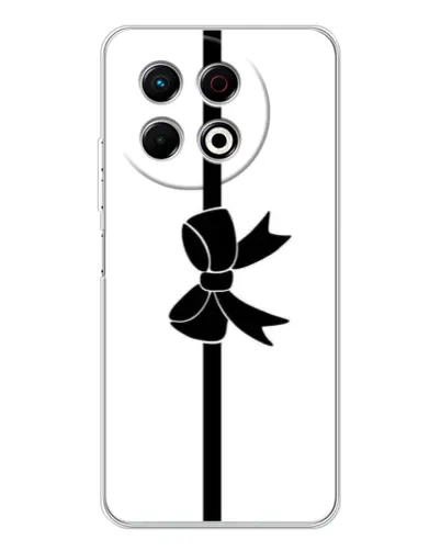 Чехол для TECNO Spark 30 Pro с картинкой «Вертикальный бант»