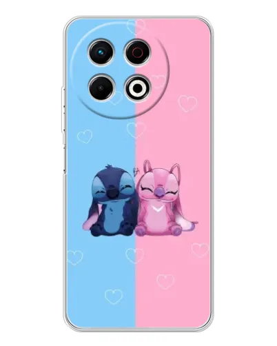 Чехол для TECNO Spark 30 Pro с картинкой «Stitch и Angel Love» Чехол для TECNO Spark 30 Pro с картинкой «Stitch и Angel Love»