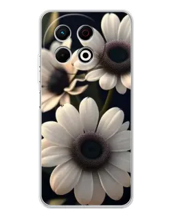 Чехол для TECNO Spark 30 Pro с картинкой «Белые маргаритки макро» Чехол для TECNO Spark 30 Pro с картинкой «Белые маргаритки макро»