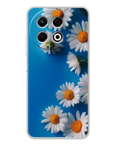 Чехол для TECNO Spark 30 Pro с картинкой «Белоснежные маргаритки»