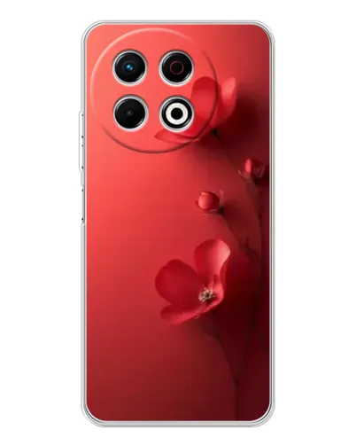 Чехол для TECNO Spark 30 Pro с картинкой «Маковые соцветия»