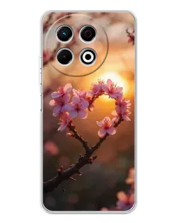 Чехол для TECNO Spark 30 Pro с картинкой «Розовый цвет сердце на фоне заката» Чехол для TECNO Spark 30 Pro с картинкой «Розовый цвет сердце на фоне заката»