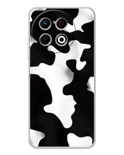 Чехол для TECNO Spark 30 Pro с картинкой «Черно-белое пятно»