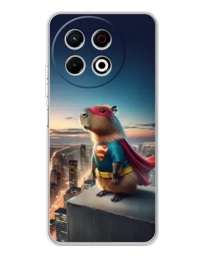 Чехол для TECNO Spark 30 Pro с картинкой «Капи-мен супергерой»