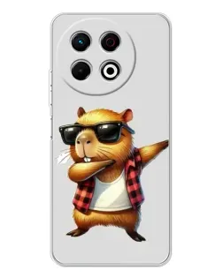 Чехол для TECNO Spark 30 Pro с картинкой «Капибара рэпер даб»