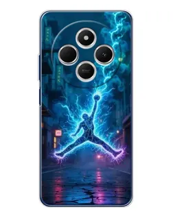 Чехол для TECNO Spark 30 с картинкой «Jordan Gold Jumpman»