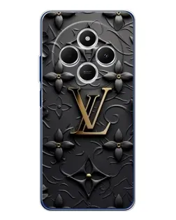 Чехол для TECNO Spark 30 с картинкой «Кожаная текстура LV»