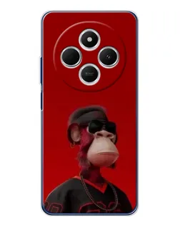 Чехол для TECNO Spark 30 с картинкой «Bored Ape в красном» Чехол для TECNO Spark 30 с картинкой «Bored Ape в красном»
