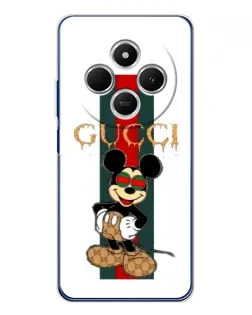 Чохол для TECNO Spark 30 з картинкою «Міккі Маус Gucci — смуги»