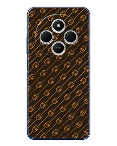 Чохол для TECNO Spark 30 з картинкою «Gucci — золоті діагоналі» Чохол для TECNO Spark 30 з картинкою «Gucci — золоті діагоналі»