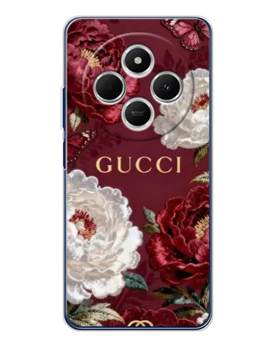 Чехол для TECNO Spark 30 с картинкой «Gucci — бордовые розы» Чехол для TECNO Spark 30 с картинкой «Gucci — бордовые розы»