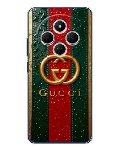 Чехол для TECNO Spark 30 с картинкой «Gucci — фирменная полоса и золото» Чехол для TECNO Spark 30 с картинкой «Gucci — фирменная полоса и золото»