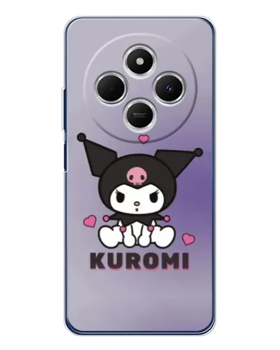 Чехол для TECNO Spark 30 с картинкой «Kuromi — фиолетовый арт»