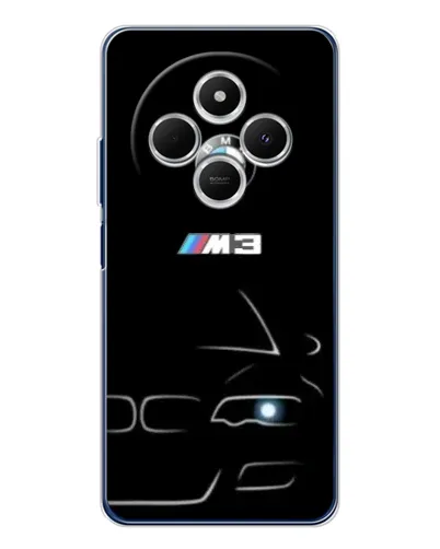 Чехол для TECNO Spark 30 с картинкой «Минималистичный принт BMW M3»