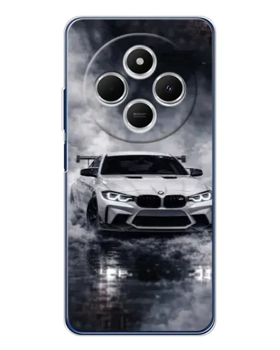 Чехол для TECNO Spark 30 с картинкой «BMW сквозь туман»