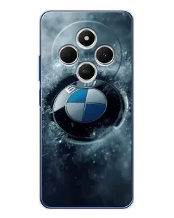 Чехол для TECNO Spark 30 с картинкой «Логотип BMW — лед»