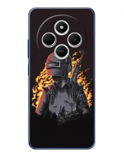 Чехол для TECNO Spark 30 с картинкой «PUBG — огненный силуэт» Чехол для TECNO Spark 30 с картинкой «PUBG — огненный силуэт»