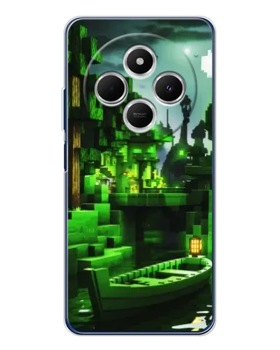 Чохол для TECNO Spark 30 з картинкою «Minecraft лісовий пейзаж»