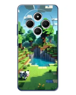 Чохол для TECNO Spark 30 з картинкою «Minecraft літній день»