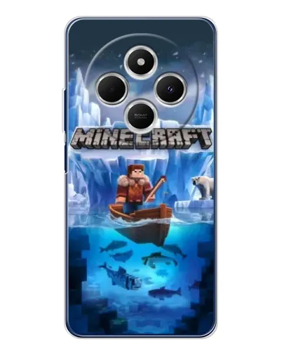 Чохол для TECNO Spark 30 з картинкою «Minecraft льодянийсвіт»