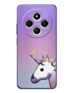 Чехол для TECNO Spark 30 с картинкой «Единорог градиент»