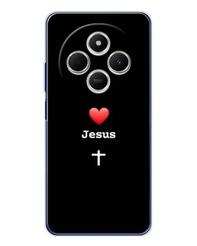 Чехол для TECNO Spark 30 с картинкой «Сердце - Jesus» Чехол для TECNO Spark 30 с картинкой «Сердце - Jesus»
