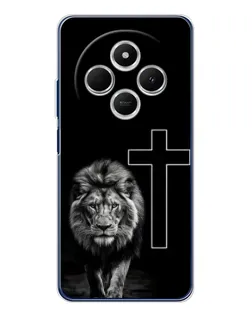 Чехол для TECNO Spark 30 с картинкой «Лев и Крест» Чехол для TECNO Spark 30 с картинкой «Лев и Крест»