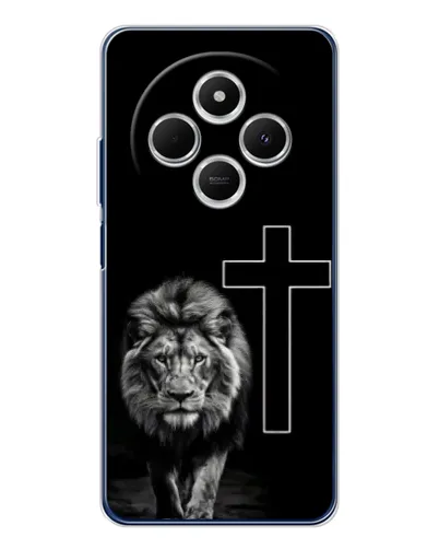 Чехол для TECNO Spark 30 с картинкой «Лев и Крест» Чехол для TECNO Spark 30 с картинкой «Лев и Крест»
