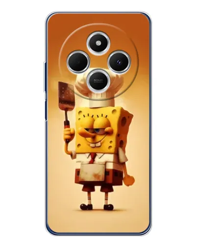 Чехол для TECNO Spark 30 с картинкой «Губка Боб повар»