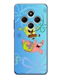 Чехол для TECNO Spark 30 с картинкой «Спанч Боб и Патрик» Чехол для TECNO Spark 30 с картинкой «Спанч Боб и Патрик»