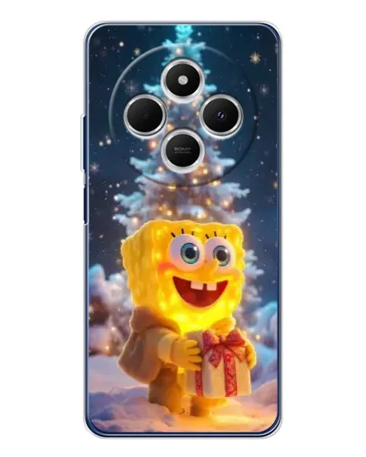Чехол для TECNO Spark 30 с картинкой «Рождественский Спанч Боб»