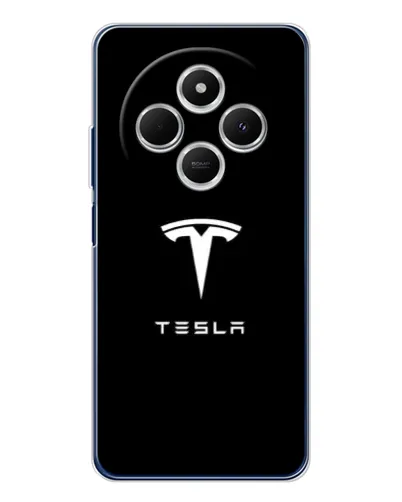 Чехол для TECNO Spark 30 с картинкой «Tesla White Logo» Чехол для TECNO Spark 30 с картинкой «Tesla White Logo»