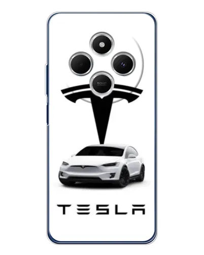 Чехол для TECNO Spark 30 с картинкой «Tesla White Style» Чехол для TECNO Spark 30 с картинкой «Tesla White Style»