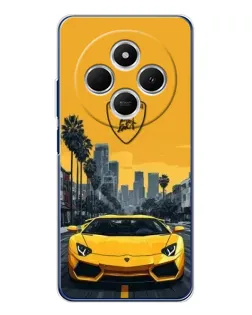 Чехол для TECNO Spark 30 с картинкой «Желтый Lamborghini город» Чехол для TECNO Spark 30 с картинкой «Желтый Lamborghini город»