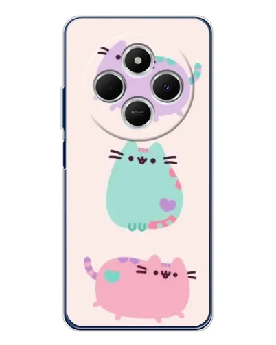 Чехол для TECNO Spark 30 с картинкой «Pusheen трио» Чехол для TECNO Spark 30 с картинкой «Pusheen трио»