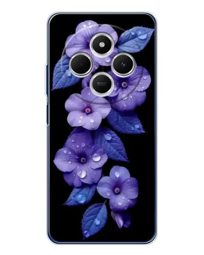 Чохол для TECNO Spark 30 з картинкою «Фіолетові квіти з росою» Чохол для TECNO Spark 30 з картинкою «Фіолетові квіти з росою»
