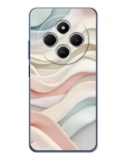 Чехол для TECNO Spark 30 с картинкой «Пастельные нежные волны»