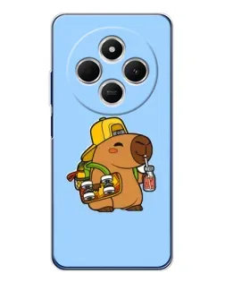 Чохол для TECNO Spark 30 з картинкою «Капібара на скейті»