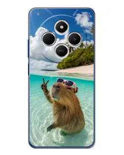 Чохол для TECNO Spark 30 з картинкою «Капібара на морі»