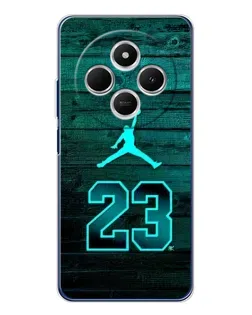 Чехол для TECNO Spark 30C с картинкой «Jordan Cyan 23»