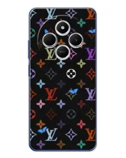 Чехол для TECNO Spark 30C с картинкой «Цветная монограмма LV»