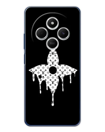 Чехол для TECNO Spark 30C с картинкой «Цветочная монограмма» Чехол для TECNO Spark 30C с картинкой «Цветочная монограмма»
