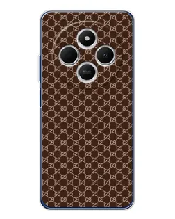 Чехол для TECNO Spark 30C с картинкой «Gucci — шоколадная сетка»
