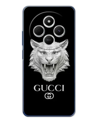 Чехол для TECNO Spark 30C с картинкой «Gucci — серебряный лев» Чехол для TECNO Spark 30C с картинкой «Gucci — серебряный лев»